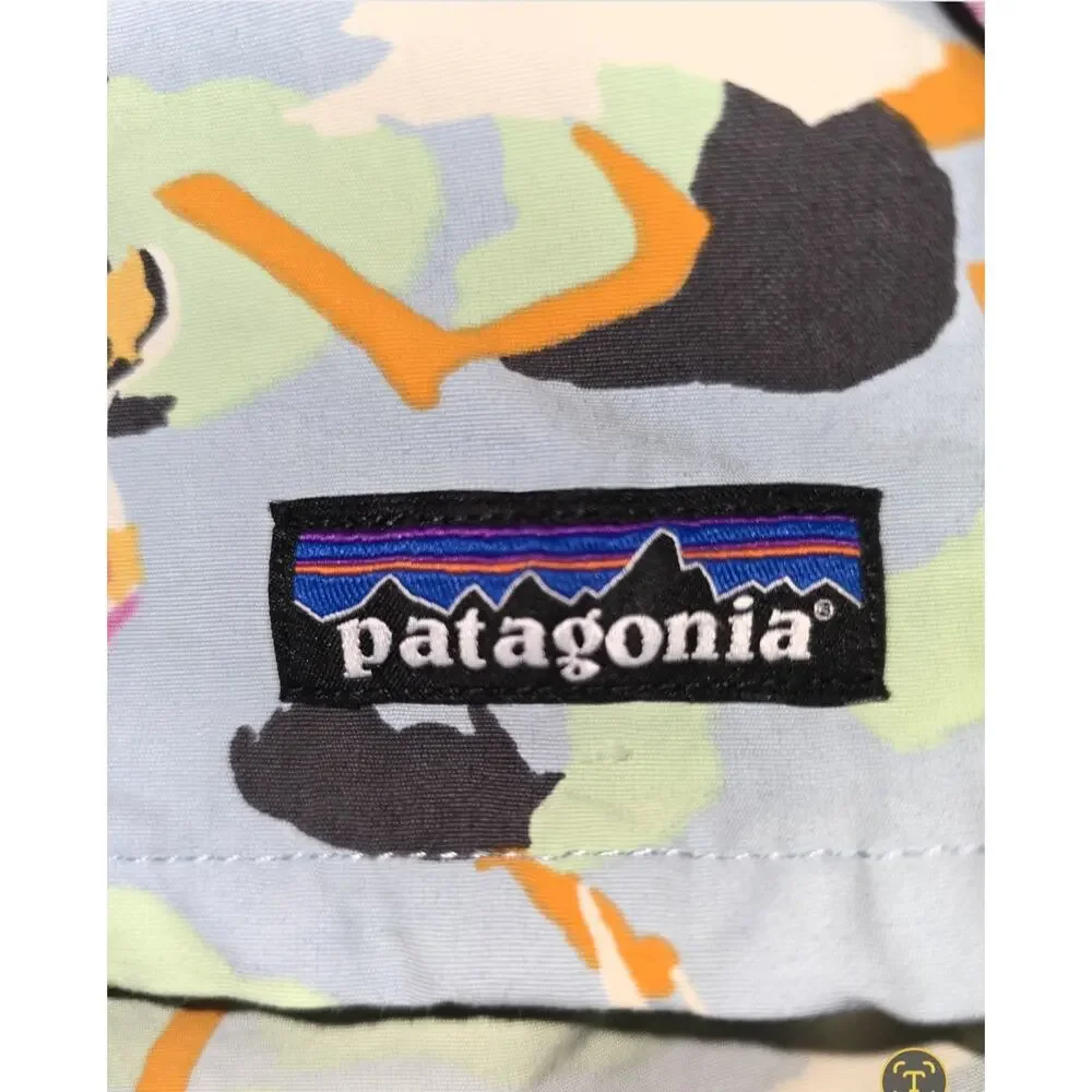 Patagonia Mens Baggies Swim Trunks Shorts Small tropical Bird Print Lined